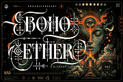 Boho Ether Typeface, a Serif Font by alit design (Thumbnail 1 of 20)