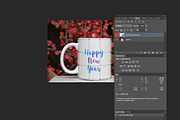 White coffee mug xmas mockup winter, a Cups & Container Mockup by Leo Flo Mockups (Thumbnail 2 of 3)