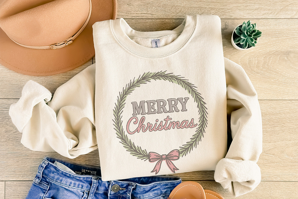 Merry Christmas Wreath PNG, Holiday, an Illustration by SharpMarketplace (Photo 8 of 9)