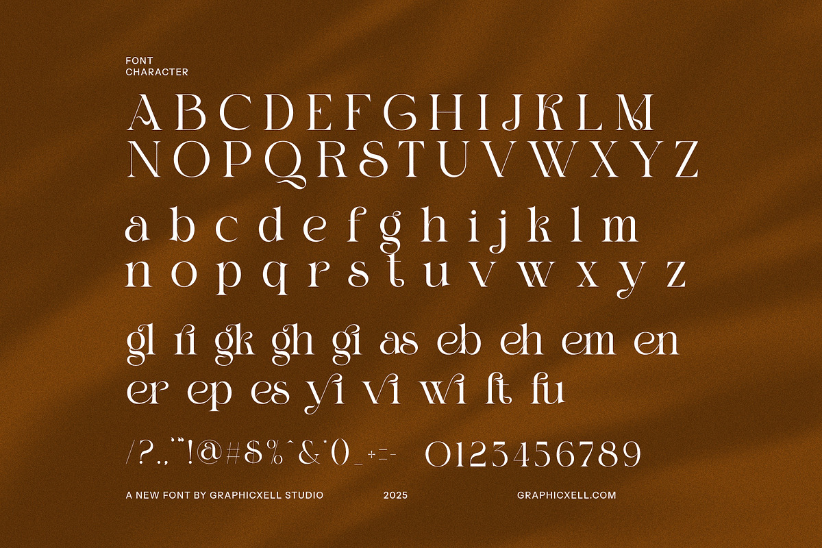 Masker Stylish Serif Font, a Serif Font by Graphicxell (Photo 8 of 8)
