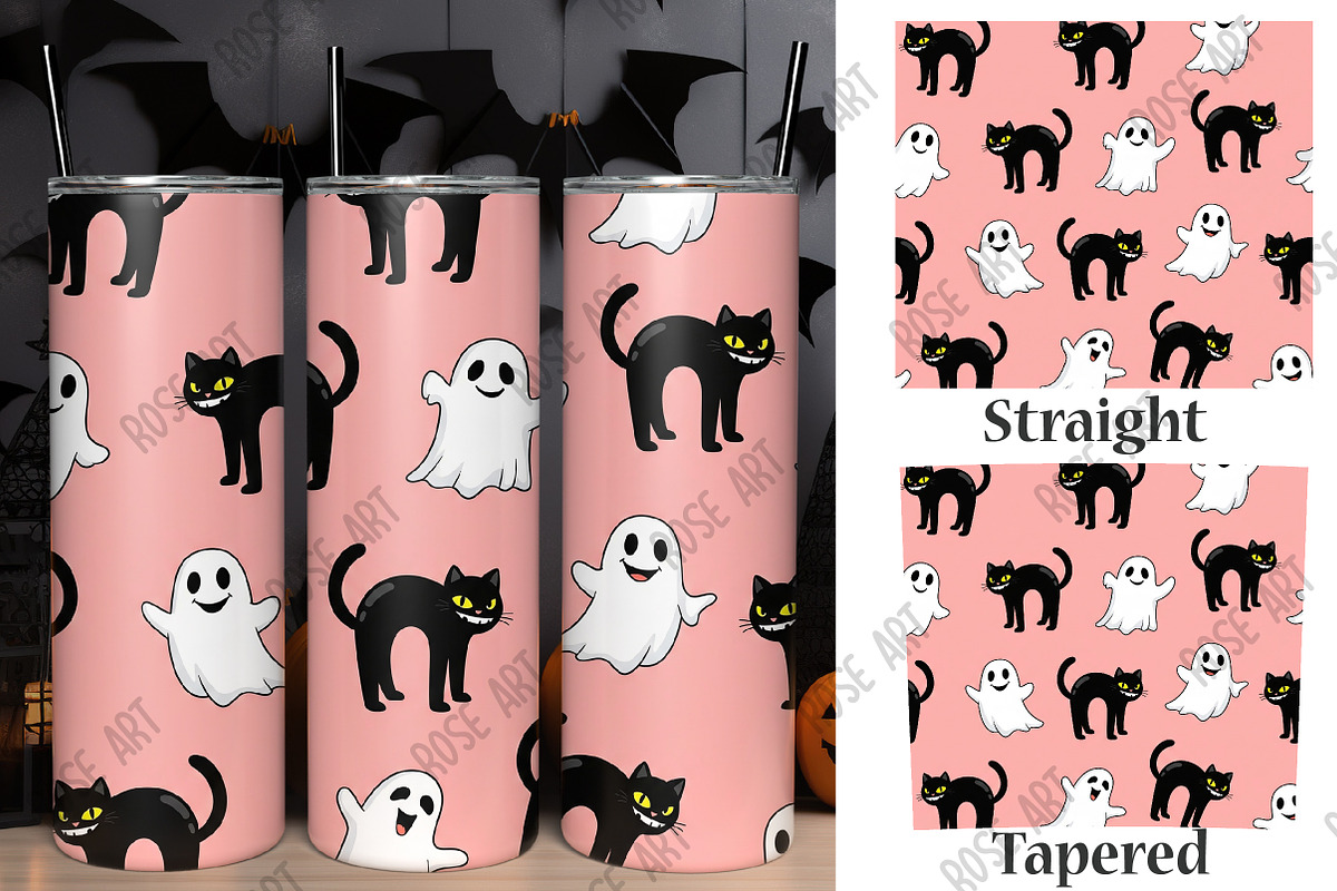 Halloween 20oz Tumbler Wrap, a Graphic by Rose Art