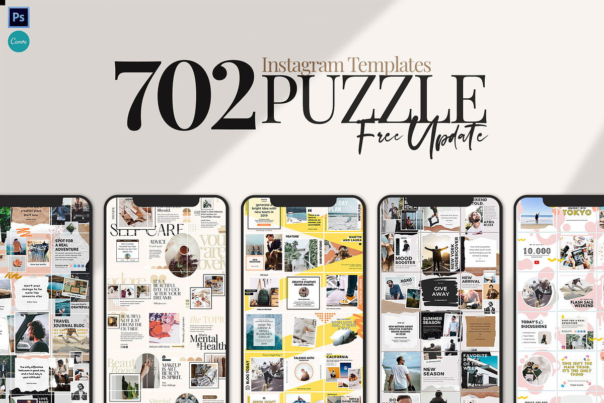 Canva | PS Puzzle Bundle, a Social Media Template by Analogi Studio (Photo 1 of 36)