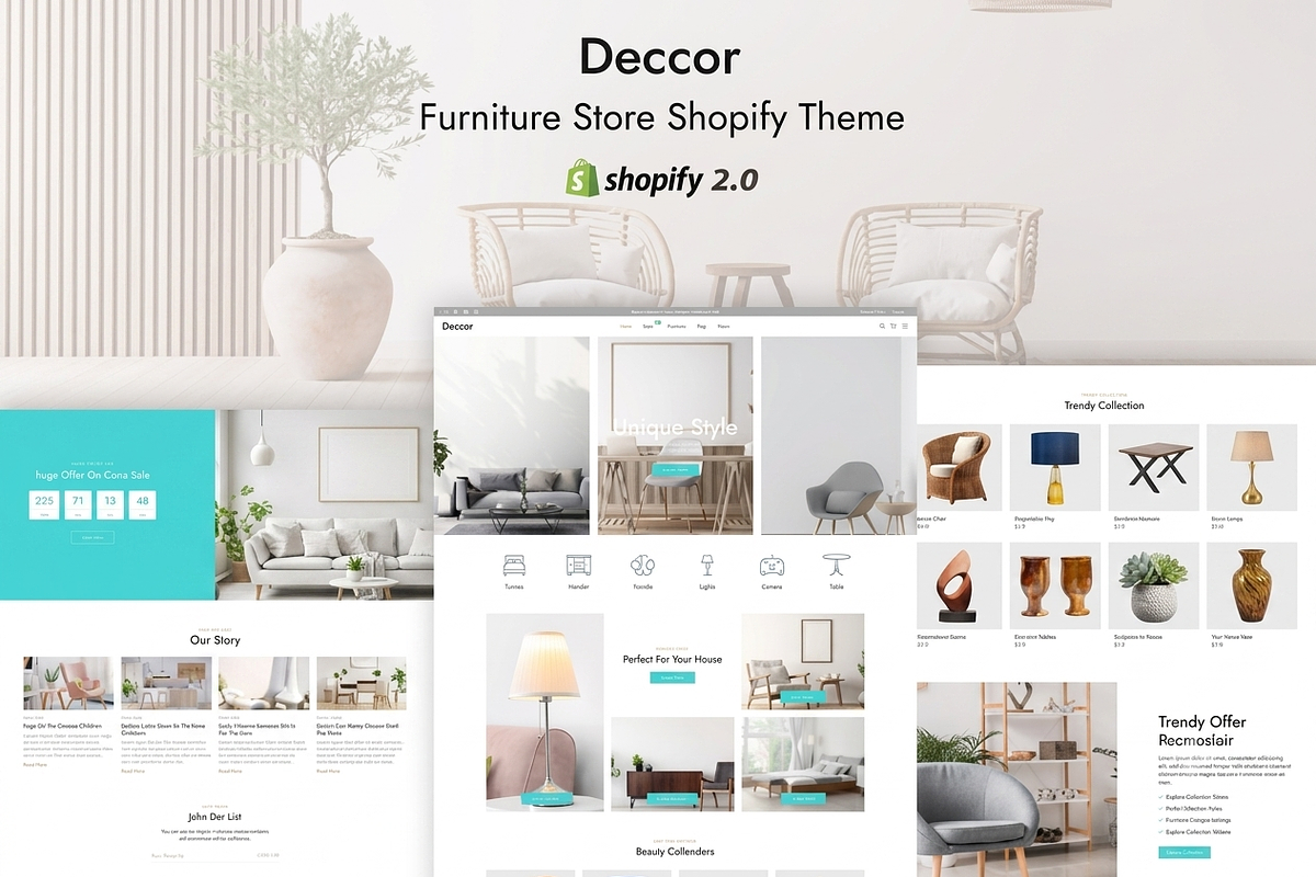 Deccor Furniture Store Shopify Theme, a Shopify Template by ThemesRain (Photo 3 of 3)