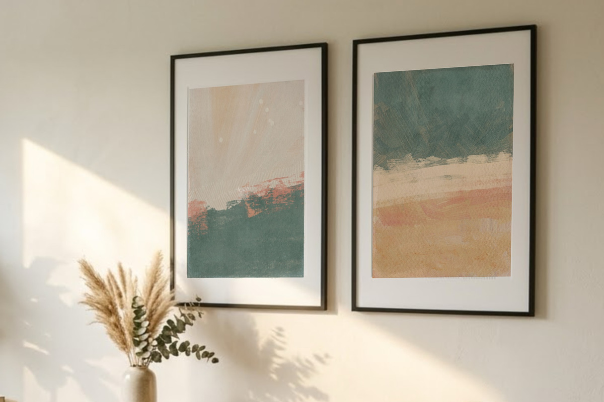 Sage & sunstone acrylic backgrounds, a Wallpaper Graphic by Shabbypie (Photo 2 of 5)