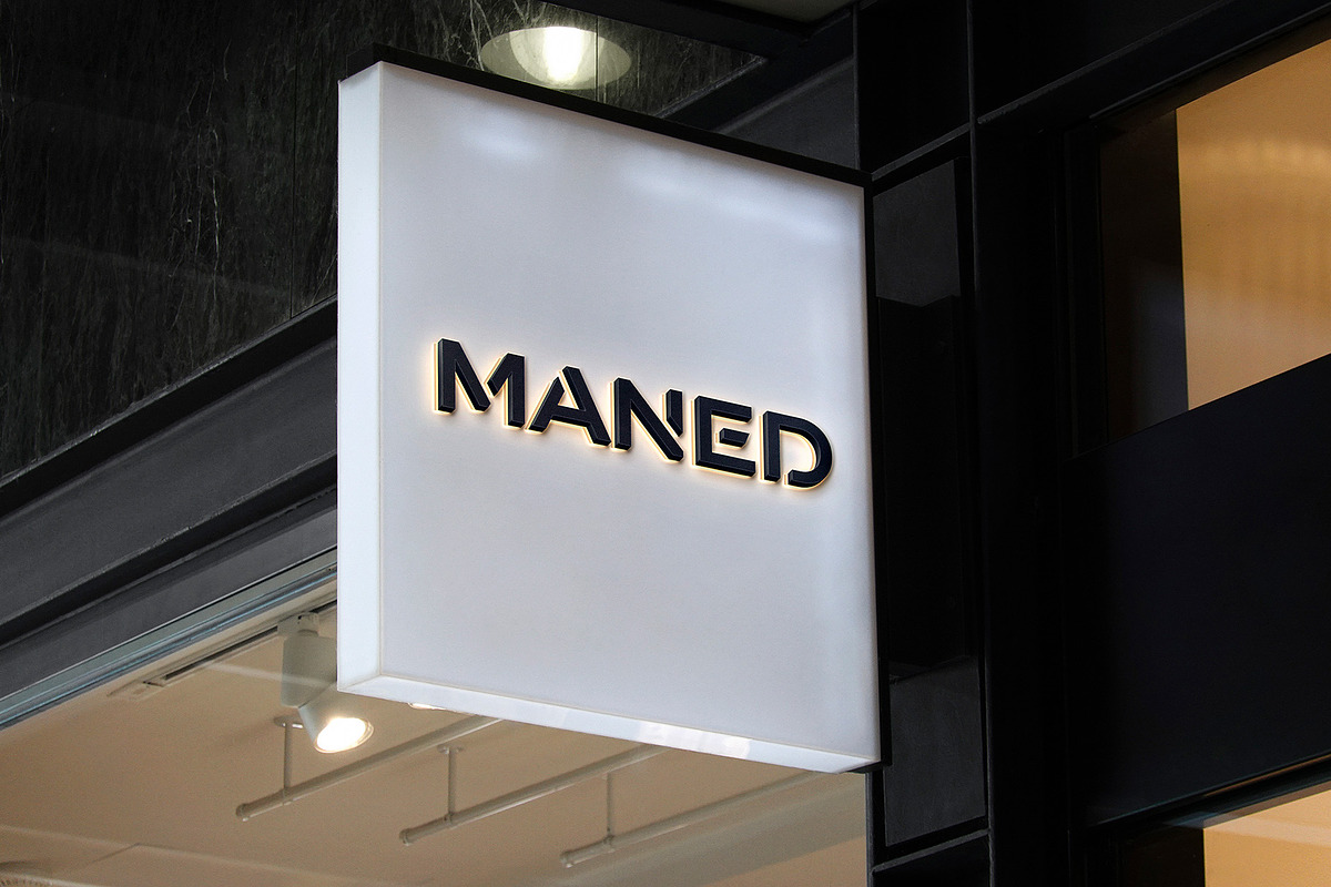 Logo Mockup Hanging White Box Sign, a Product Mockup by Asylab (Photo 2 of 5)