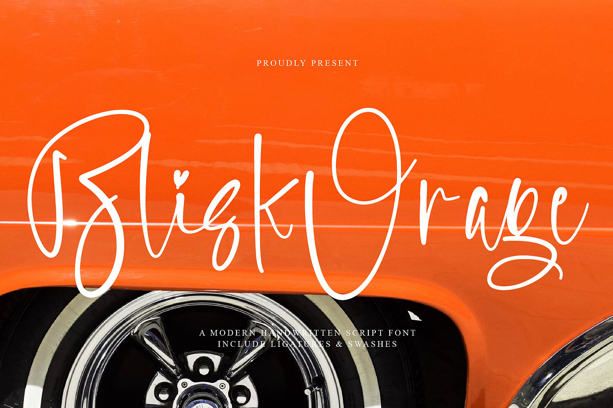 Blisk Orage, a Script Font by operatype.co (Photo 1 of 15)