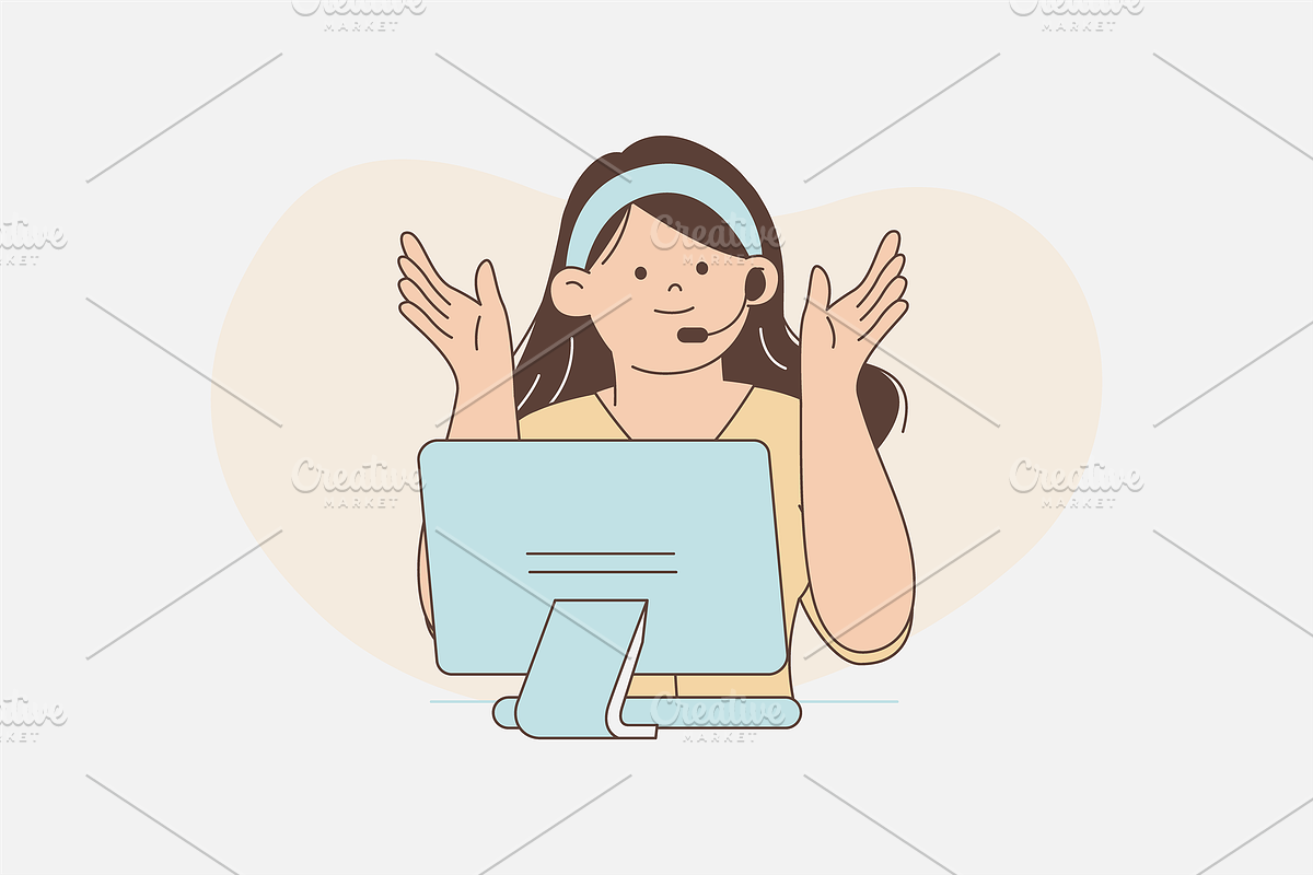 Customer Service Illustration, an Object Graphic by Jump Studio (Photo 7 of 12)