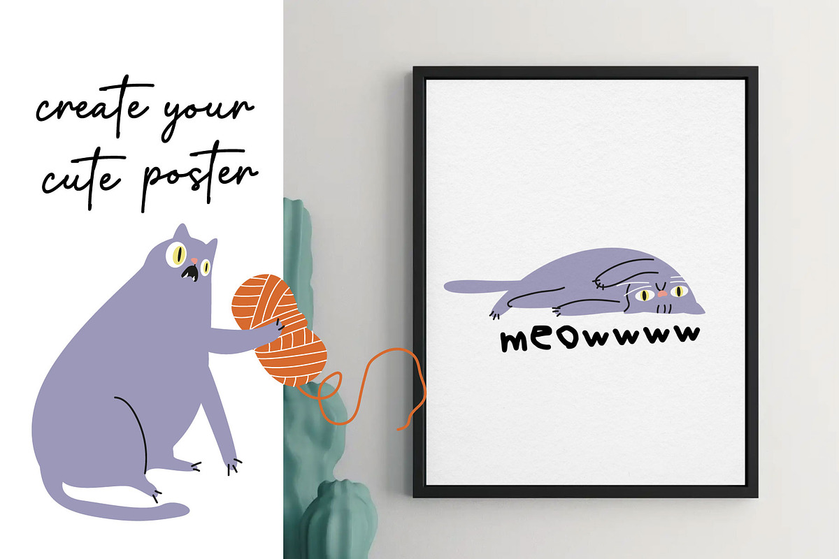 Cats and dogs vector illustrations, an Animal Illustration by Luamor (Photo 6 of 15)