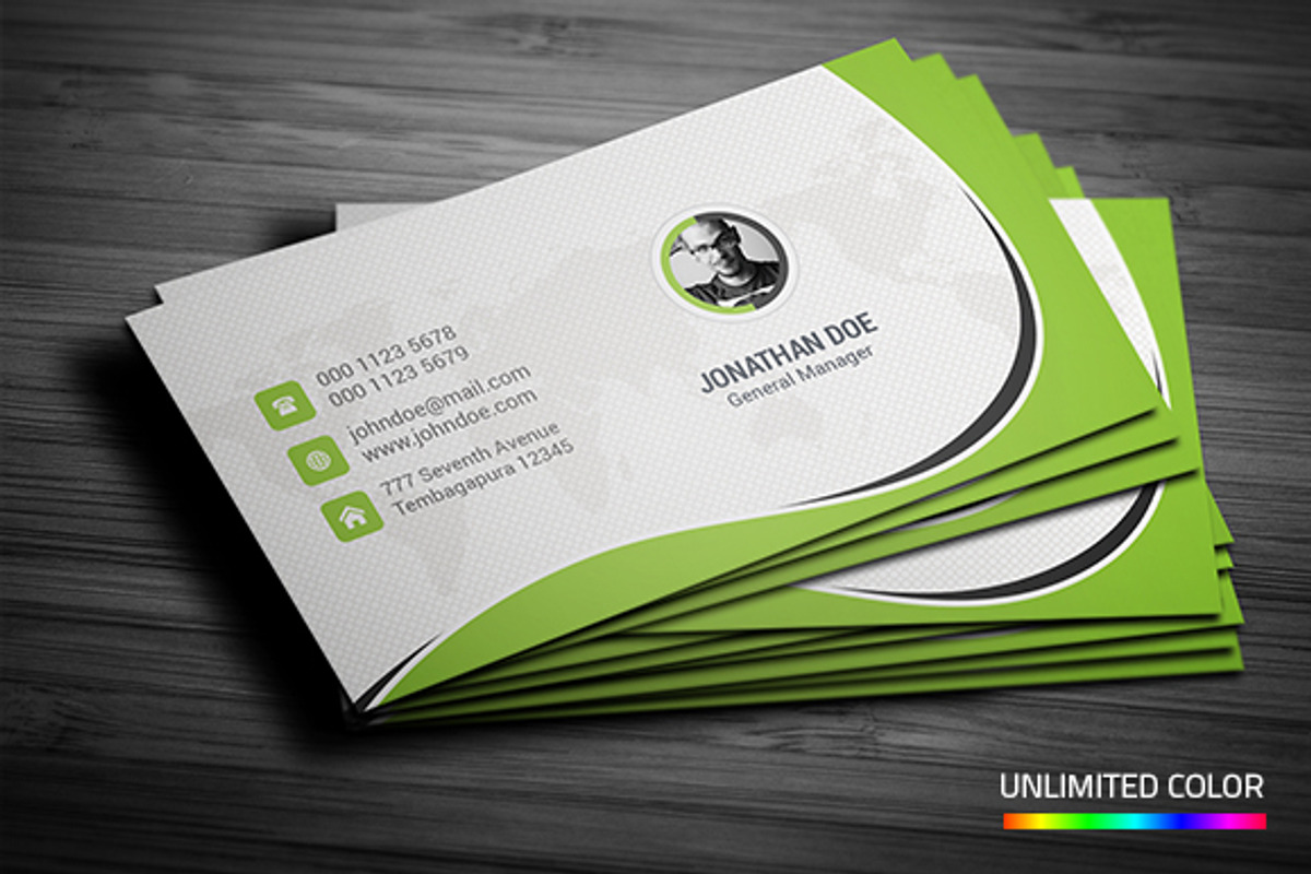 Stylish Corporate Business Card, a Business Card Template by InfinityArt (Photo 1 of 4)