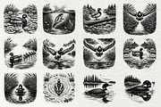 Mallard Duck SVG Graphics Bundle, an Animal Illustration by DENIDigitalArtSudio (Thumbnail 3 of 5)