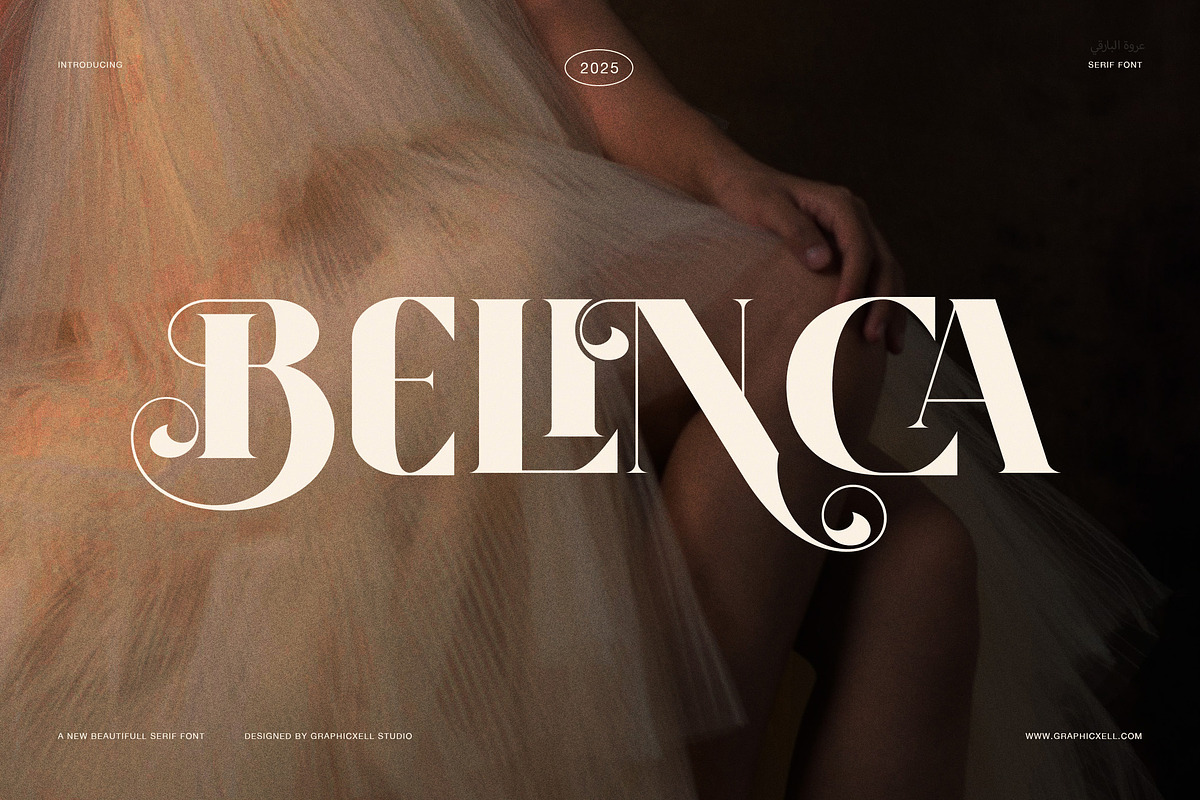 Belinca Display Serif Font, a Serif Font by Graphicxell (Photo 1 of 8)