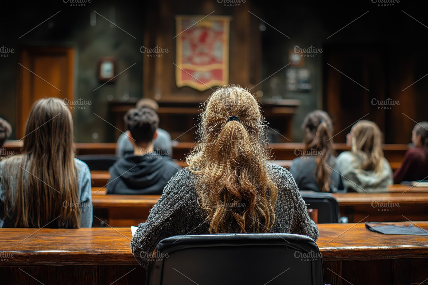 Students engaged in a classroom sett, a Photo by Tanuart