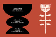 Botanical Vases Illustration Set, a Decorative Illustration by dicreate (Thumbnail 9 of 18)