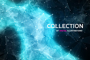 Abstract space backgrounds, a Texture Illustration by Julvil (Thumbnail 1 of 5)