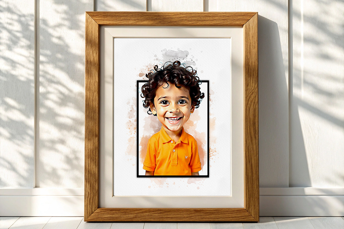 Watercolor Cartoon Portrait Art, an Action Add-On by MRI STUDIO (Photo 10 of 24)
