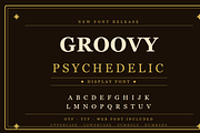groovy psychedelic Retro fonts, a Script Font by RAHMAT (Thumbnail 8 of 8)