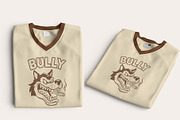 BULLY Wolf Head T-Shirt Design, an Object Graphic by Ahluva Studio (Thumbnail 3 of 7)