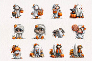 Cute Halloween Ghosts, a Seasonal Illustration by CreationArt (Thumbnail 3 of 7)
