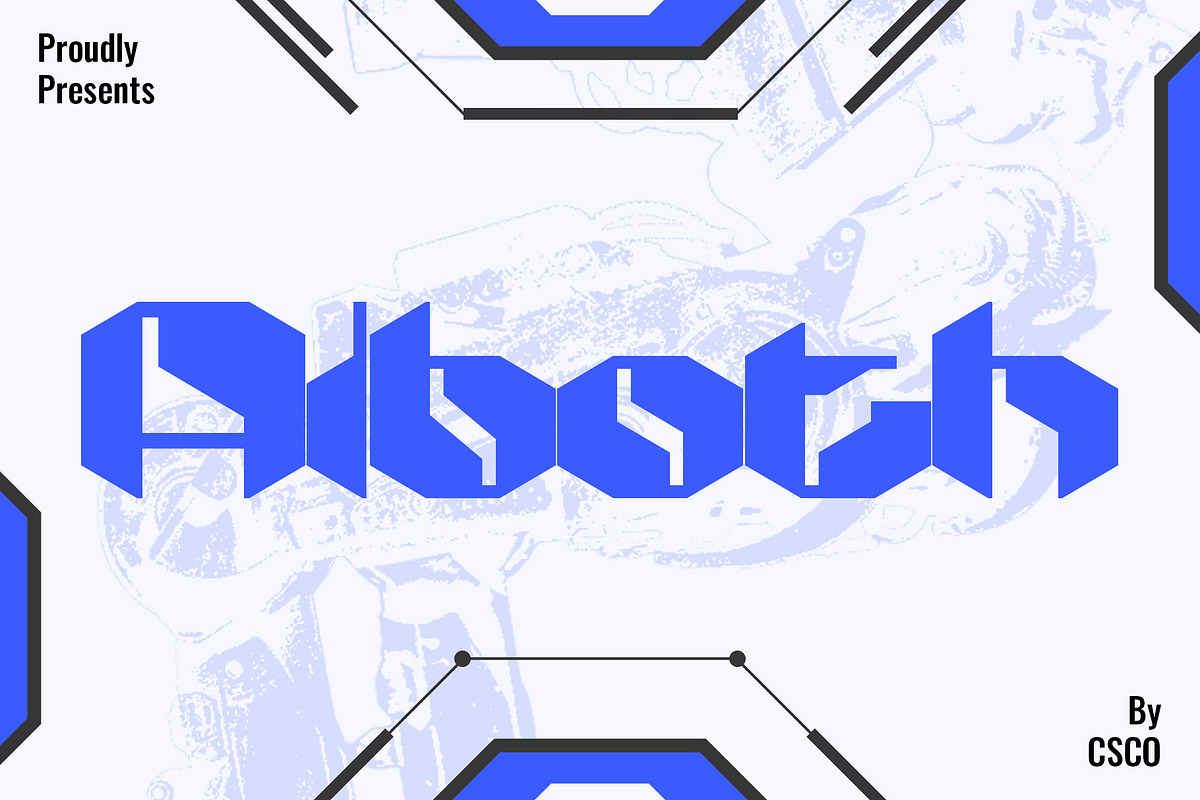 Alboth – Futuristic Typeface, a Sans Serif Font by Craft Supply Co. (Photo 1 of 8)