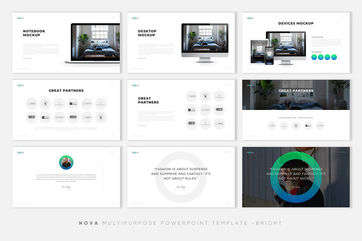NOVA - Creative PowerPoint Template, a Presentation Template by PPTMORE