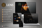 LENS - Photography Portfolio Website, a React Template by VectorMedia (Thumbnail 1 of 4)