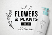 60 Flower and Floral Icons - Vol 2, an Outline Icon by Hatch Design Workshop (Thumbnail 10 of 10)