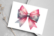 Silver Pink Christmas Clipart, an Illustration by Canvas Craft (Thumbnail 4 of 7)
