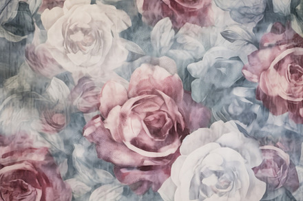 linen background with Burgundy roses, a Background Photo by Virgo Studio