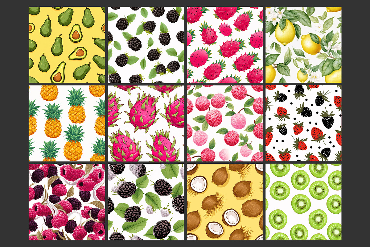 Fruits Seamless Pattern, a Pattern Graphic by Forhadx5 (Photo 9 of 16)