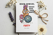 Retro Pin-Up Cowgirl Clipart Bundle, a Graphic by GlitterCraft (Thumbnail 39 of 61)
