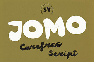 JOMO Carefree Detox Vibe Script, a Script Font by Struvictory.art