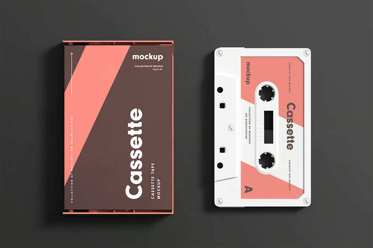 Cassette Mock-up, a Product Mockup by zippypixelstudio (Photo 7 of 15)