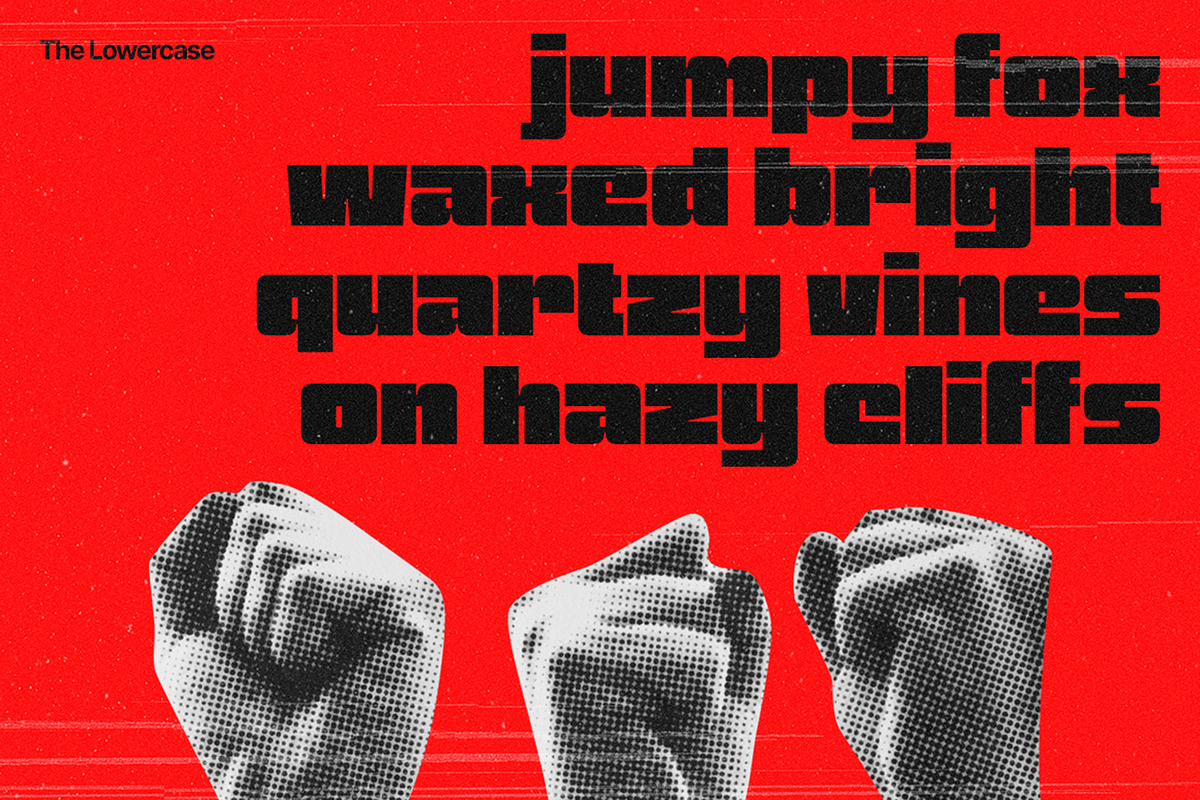 Porztein - Bold and Boxy Fonts, a Sans Serif Font by Konstantine Studio (Photo 3 of 4)