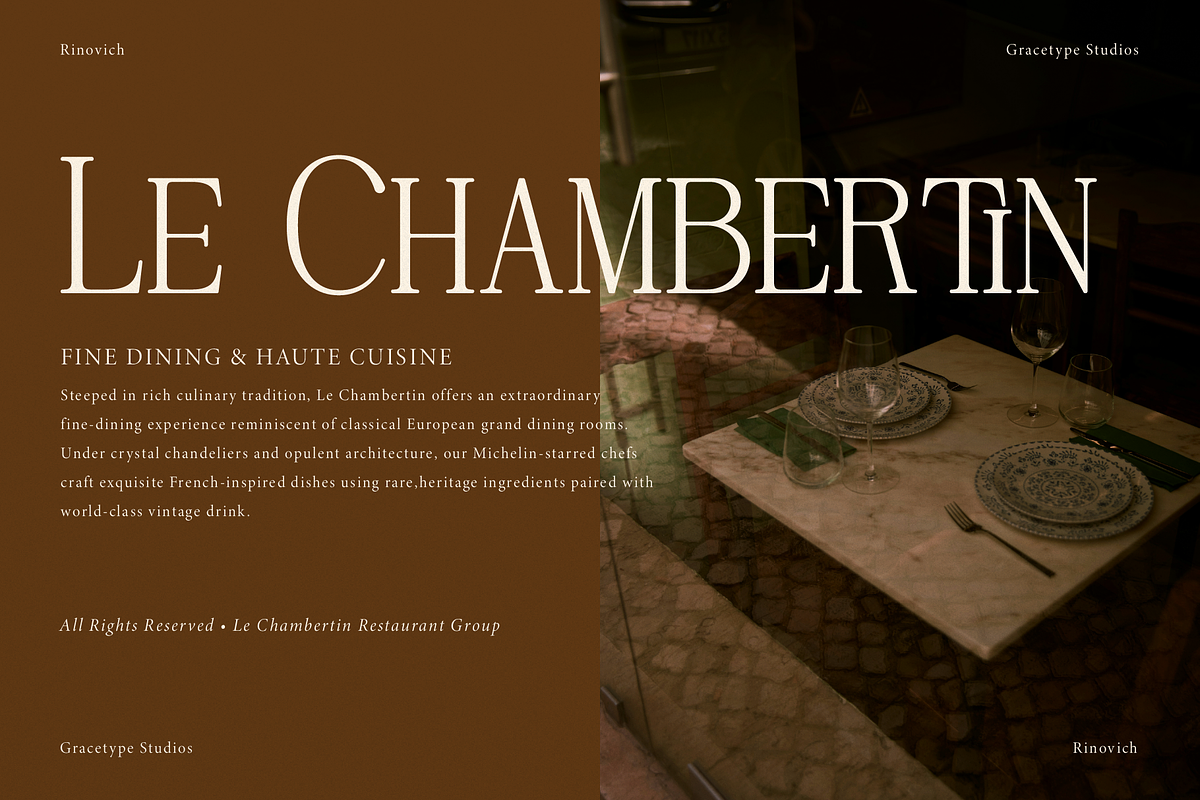 Rinovich | Display Serif Font, a Serif Font by gracetype_studio (Photo 6 of 12)