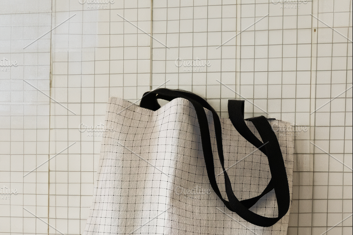 Woven Tote Mockup Bundle (5-Pack), a Mockup by VisualGrid (Photo 4 of 5)