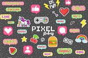 PIXEL ART STICKERS, a Work Illustration by Elena Choo (Thumbnail 2 of 8)