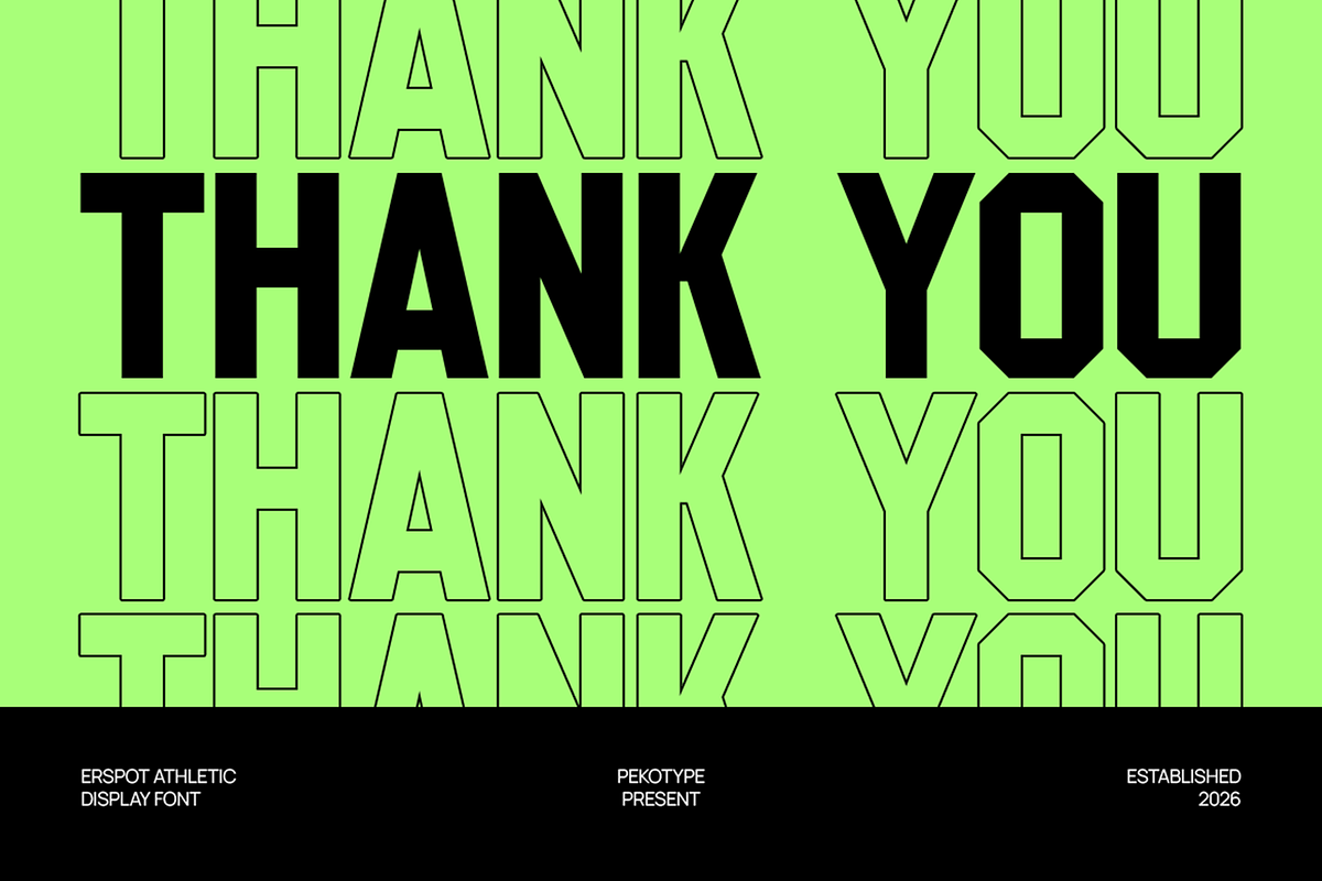 Erspot - Bold Condensed Sport Font, a Font by Pekotype (Photo 15 of 15)