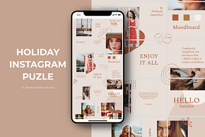 Holiday Instagram Puzzle Templates