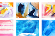 Big pack of watercolor backgrounds., a Texture Graphic by Asya Mix (Thumbnail 2 of 6)
