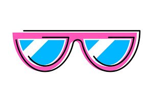 Illustration of sunglasses., an Object Illustration by incomible