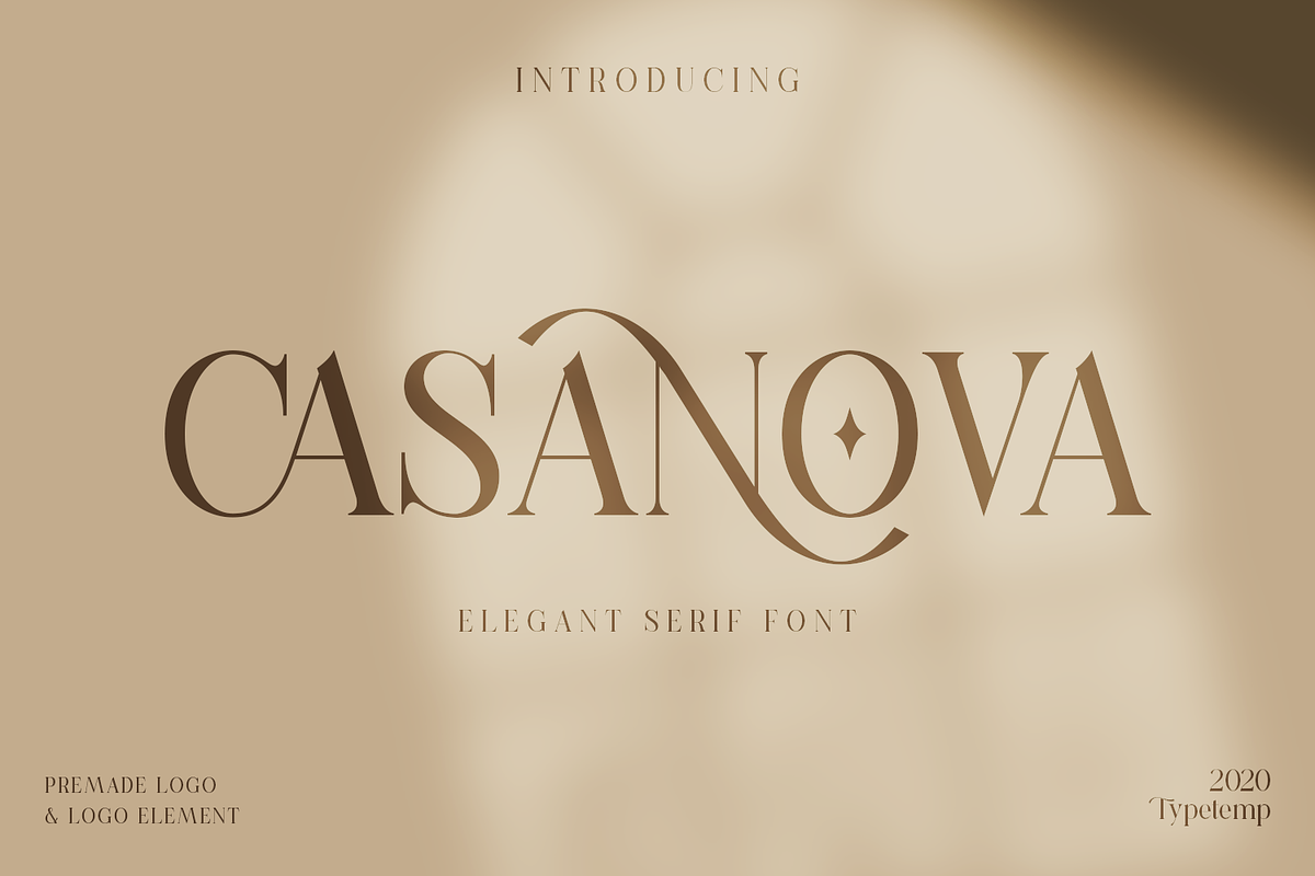 Casanova Elegant Serif Display, a Serif Font by Typetemp Studio (Photo 2 of 30)