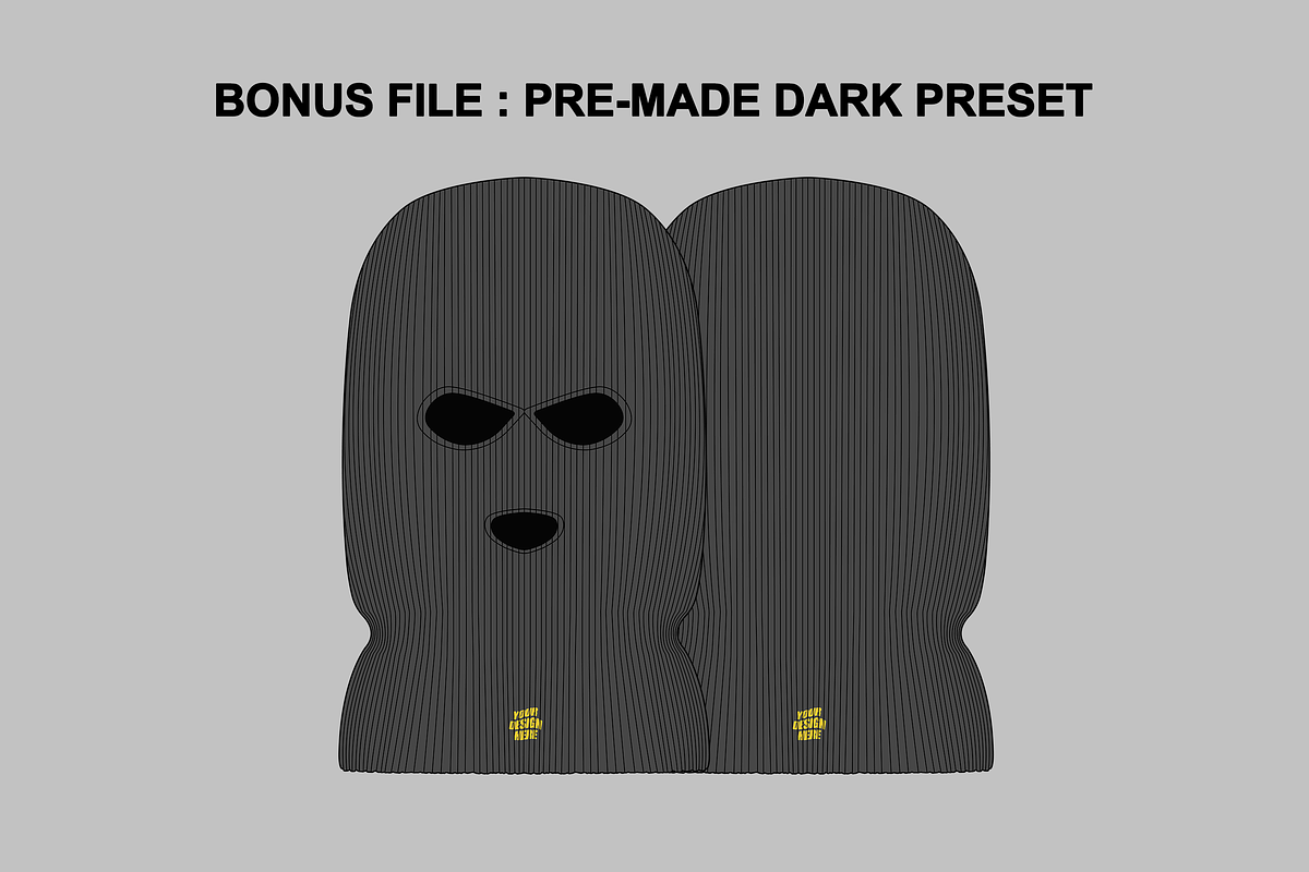 Balaclava Mask Vector Flat Mockup, a Mask Mockup by Infinity Mockups (Photo 8 of 8)