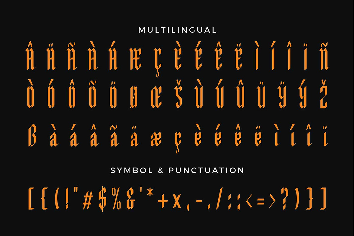 Malegroth - Tall Blackletter Fonts, a Blackletter Font by Patria Ari (P4tcreativa) (Photo 9 of 10)