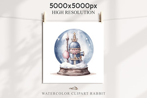 Christmas Snow Globe Nutcracker Art