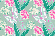 Cartoon jungle monstera leaves, a Pattern Graphic by Cotton Melon pattern Shop (Thumbnail 6 of 6)