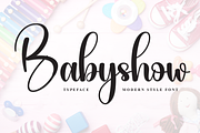 Babyshow | Script Font, a Handwritten Font by Scratchones (Thumbnail 1 of 8)