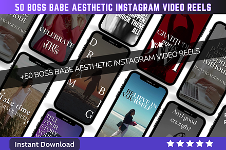 100 Boss Babe Insta Posts & Reels