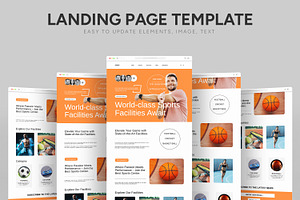 Sports Landing Page, a Landing Page Template by CreativeShaper
