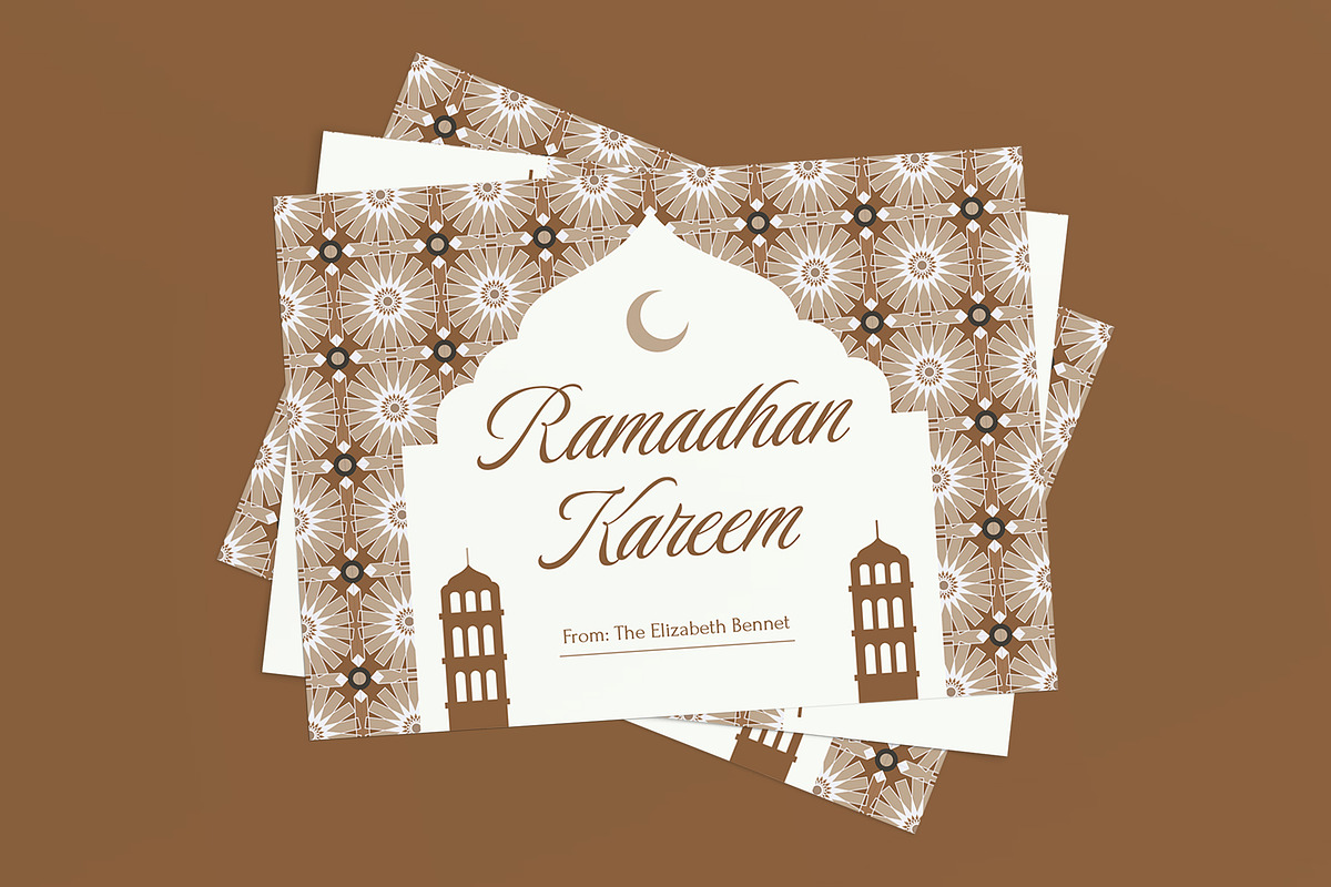Ramadhan Kareem Greeting Card, a Card Template by graphicook (Photo 1 of 3)