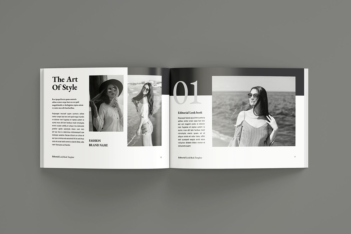 Look-book Template Landscape, a Magazine Template by Seeing-art (Photo 4 of 10)
